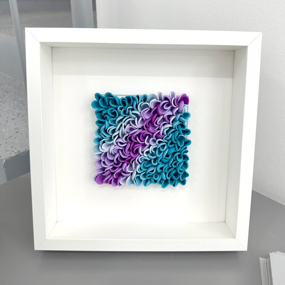 Mermaid's Essence – Serie „Color Waves“ Originalkunstwerk | 25 x 25 cm