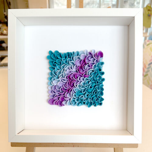 Mermaid's Essence – Serie „Color Waves“ Originalkunstwerk | 25 x 25 cm