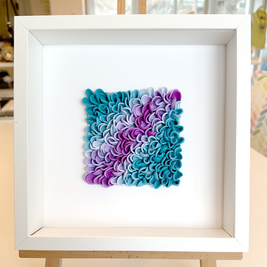 Mermaid's Essence – Serie „Color Waves“ Originalkunstwerk | 25 x 25 cm