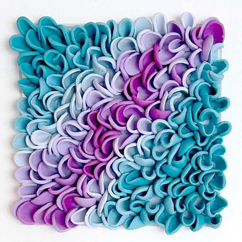Mermaid's Essence – Serie „Color Waves“ Originalkunstwerk | 25 x 25 cm