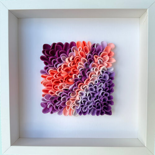 Tangerine Dream – Serie „Color Waves“ Originalkunstwerk | 25 x 25 cm