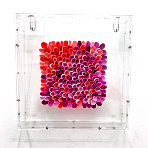 Berry Sunset – Serie „Color Waves“ Originalkunstwerk | 25 x 25 cm