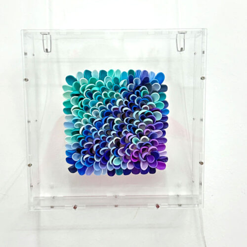 Cooling Breeze – Serie „Color Waves“ Originalkunstwerk | 25 x 25 cm