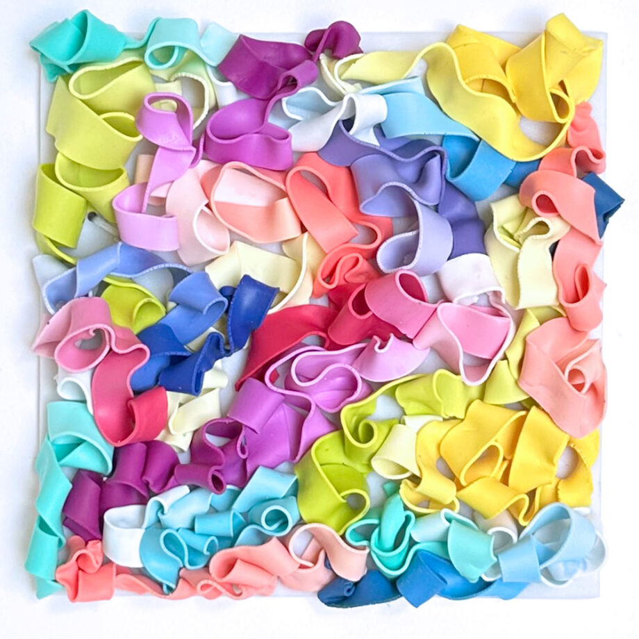 Delight – Serie „Color Ribbons“ Originalkunstwerk | 25 x 25 cm