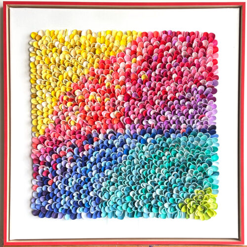 Farbenmeer – Serie „Color Waves“ Originalkunstwerk | 50 x 50 cm