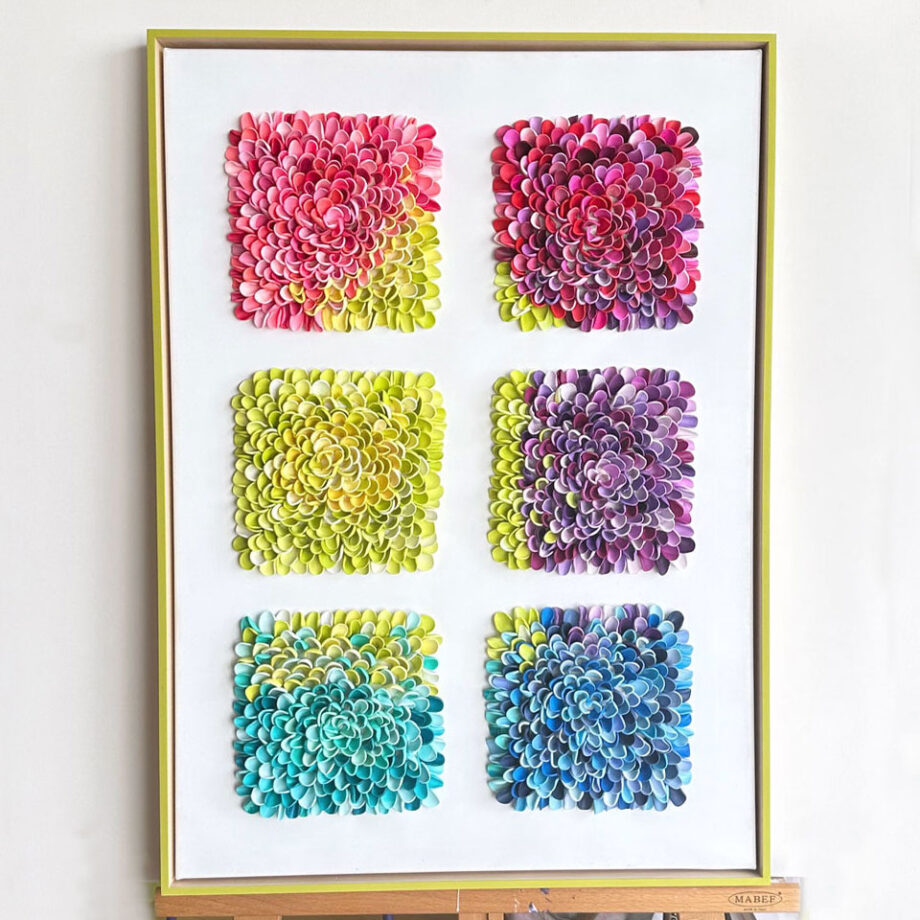 Garten Eden – Serie „Color Waves“ Originalkunstwerk | 50 x 70 cm