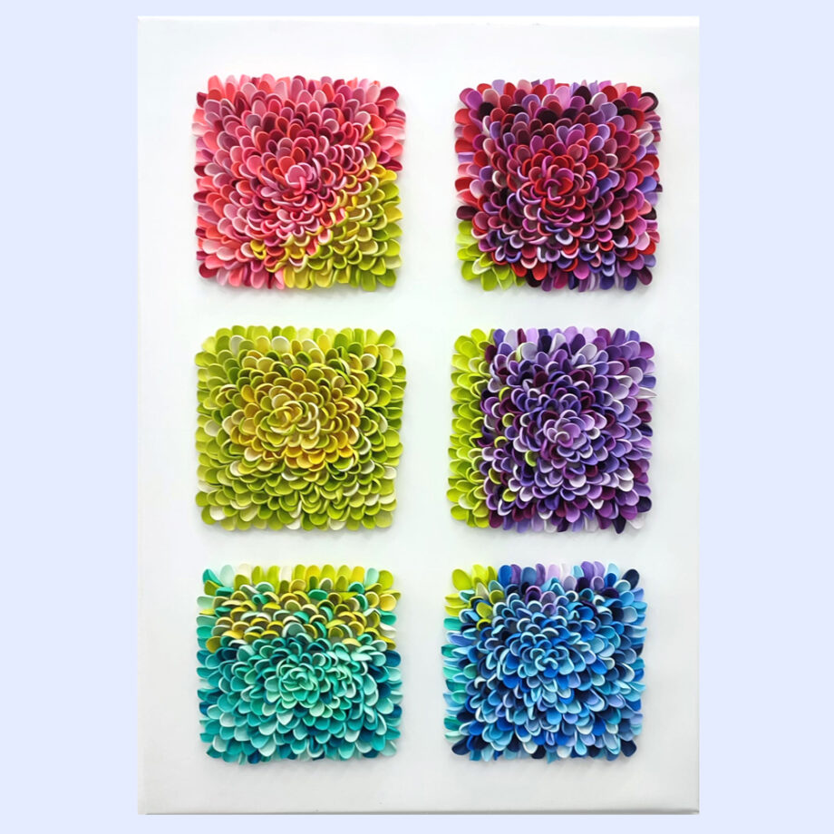 Garten Eden – Serie „Color Waves“ Originalkunstwerk | 50 x 70 cm