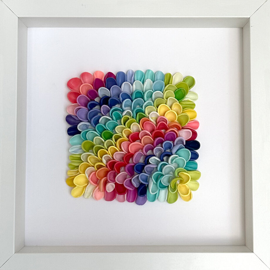 Joy – Serie „Color Waves“ Originalkunstwerk | 25 x 25 cm