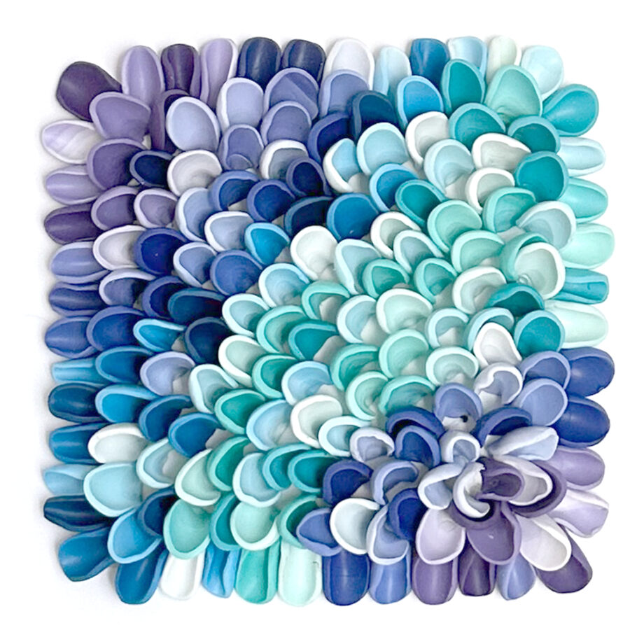 Serenity – Serie „Color Waves“ Originalkunstwerk | 25 x 25 cm