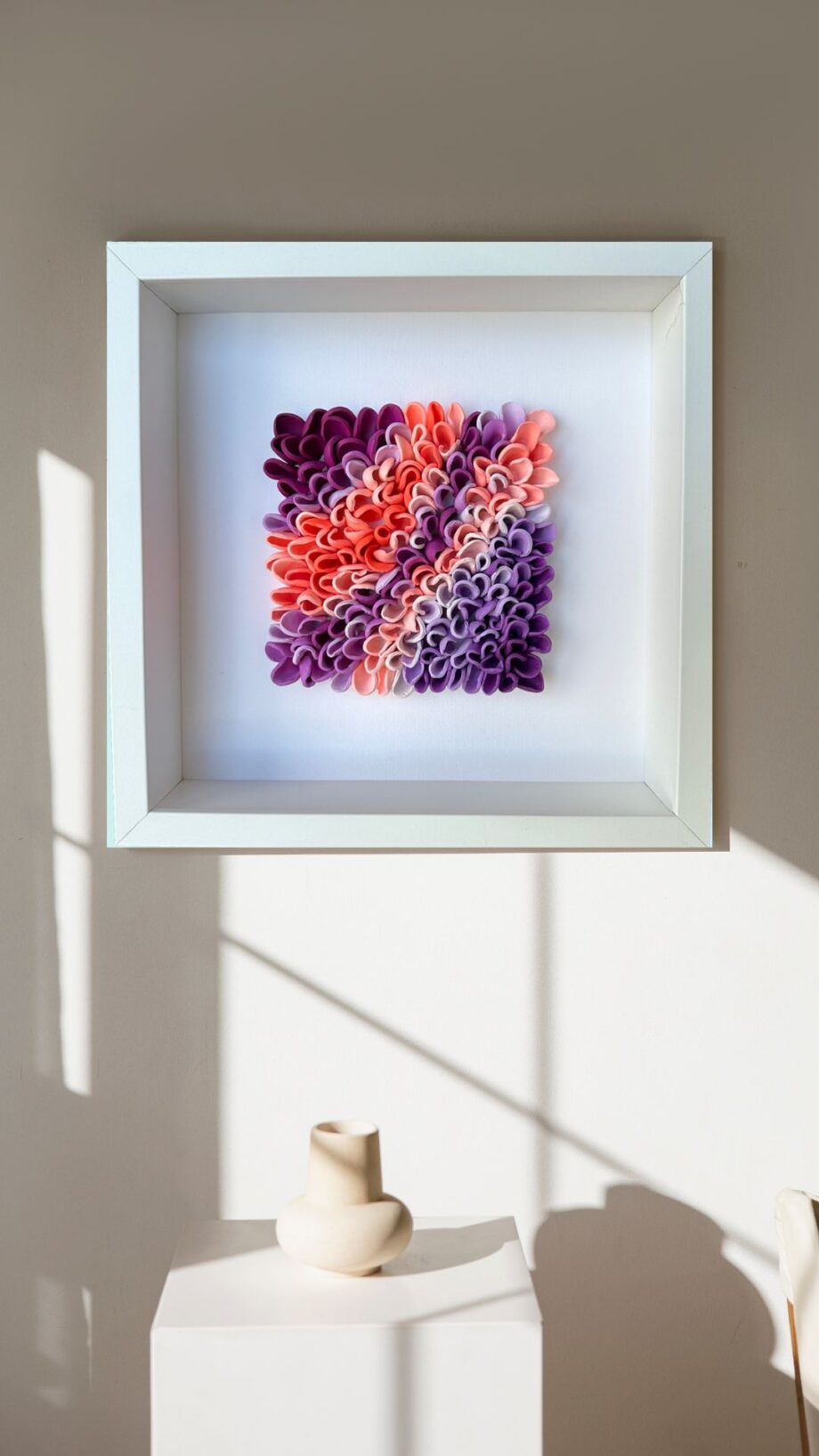 Tangerine Dream – Serie „Color Waves“ Originalkunstwerk | 25 x 25 cm
